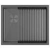 Кухонная мойка Paulmark NEXT-PRO 54-L UNI PM705445-L-GM вороненая сталь 540х450мм