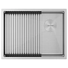 Кухонная мойка Paulmark NEXT-PRO 58 UNI PM705845-BS брашированная 580х450мм