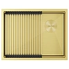 Кухонная мойка Paulmark NEXT-PRO 58 UNI PM705845-LG светлое золото 580х450мм