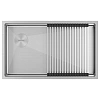 Кухонная мойка Paulmark NEXT-PRO 74-L UNI PM707445-L-BS брашированная сталь 740х450мм