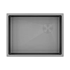 Кухонная мойка Paulmark NEXT-SKEW 58 UNI PM885844-GM-M матовая вороненая сталь 580х440мм