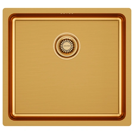 Кухонная мойка Paulmark VISTA 48 PM304844-BG брашированное золото 480х440мм Кухонная мойка Paulmark VISTA 48 PM304844-BG брашированное золото 480х440мм