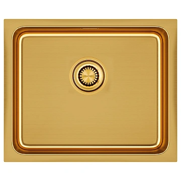 Кухонная мойка Paulmark VISTA 54 PM305444-BG брашированное золото 540х440мм