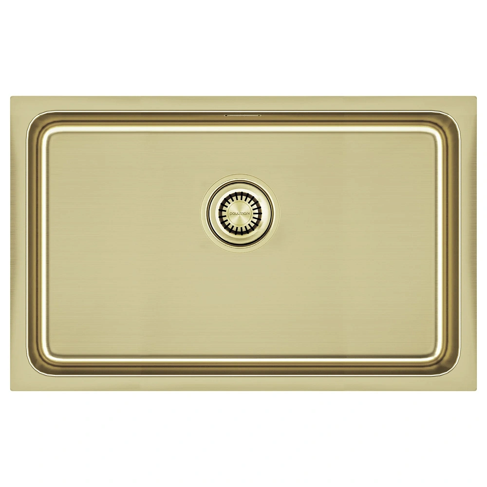 Кухонная мойка Paulmark VISTA 74 PM307444-LG светлое золото 740х440мм — Изображение 1