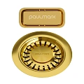 Сифон для кухни Paulmark PM6024-BG с овальным переливом, брашированное золото Сифон для кухни Paulmark PM6024-BG с овальным переливом, брашированное золото