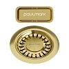 Сифон для кухни Paulmark PM6024-LG с овальным переливом, светлое золото Сифон для кухни Paulmark PM6024-LG с овальным переливом, светлое золото