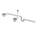 Сифон для кухни Paulmark Trust PM1023-CR телескопический двойной с круглым переливом, хром Сифон для кухни Paulmark Trust PM1023-CR телескопический двойной с круглым переливом, хром