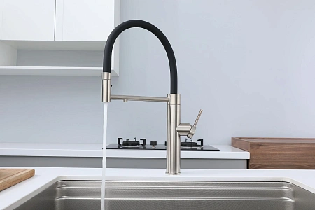 Смеситель для кухни Paulmark GANYMEDE Ga213199-BS брашированная сталь Смеситель для кухни Paulmark GANYMEDE Ga213199-BS брашированная сталь