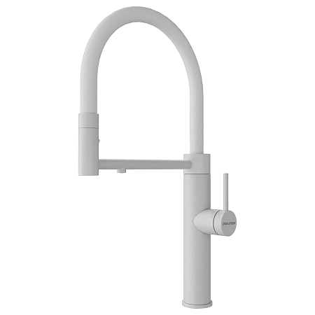 Смеситель для кухни Paulmark GANYMEDE Ga213199-WH белый матовый Смеситель для кухни Paulmark GANYMEDE Ga213199-WH белый матовый