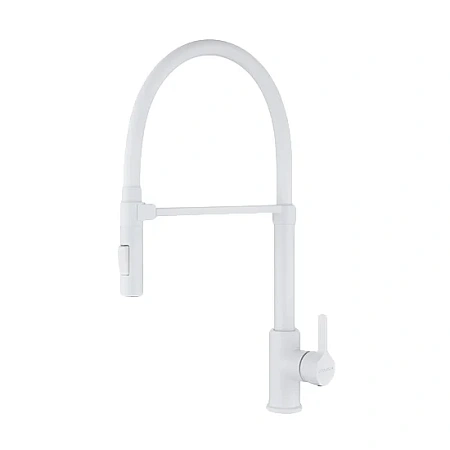 Смеситель для кухни Paulmark HALT Ha214021-WH белый матовый Смеситель для кухни Paulmark HALT Ha214021-WH белый матовый