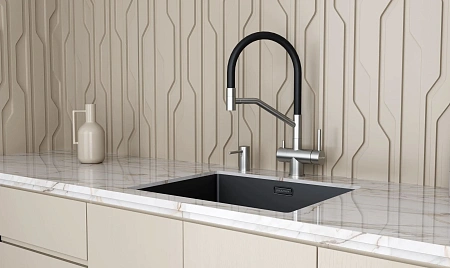 Смеситель для кухни Paulmark RUBERT Ru213175-BS брашированная сталь Смеситель для кухни Paulmark RUBERT Ru213175-BS брашированная сталь