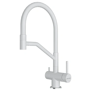 Смеситель для кухни Paulmark RUBERT Ru213175-WH белый матовый