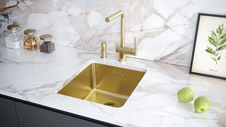 Смеситель для кухни Paulmark SPRING Sp212067-LG светлое золото Смеситель для кухни Paulmark SPRING Sp212067-LG светлое золото