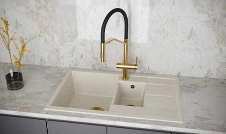 Смеситель для кухни Paulmark ZENDER Ze213155-BG брашированное золото Смеситель для кухни Paulmark ZENDER Ze213155-BG брашированное золото