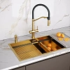 Смеситель для кухни Paulmark ZENDER Ze213155-BG брашированное золото Смеситель для кухни Paulmark ZENDER Ze213155-BG брашированное золото