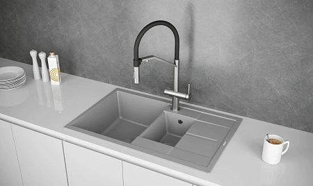 Смеситель для кухни Paulmark ZENDER Ze213155-BS брашированная сталь Смеситель для кухни Paulmark ZENDER Ze213155-BS брашированная сталь