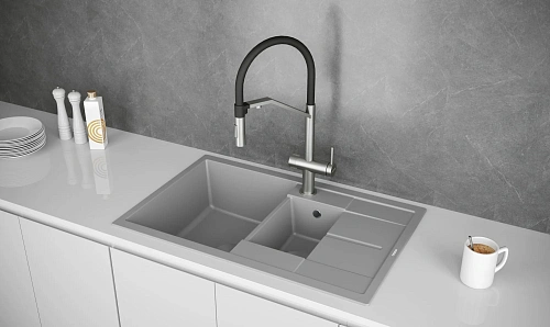 Смеситель для кухни Paulmark ZENDER Ze213155-BS брашированная сталь Смеситель для кухни Paulmark ZENDER Ze213155-BS брашированная сталь