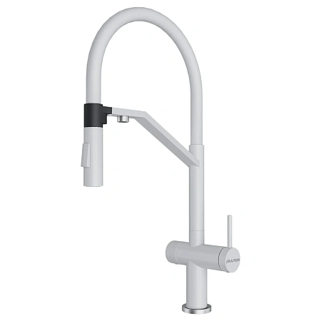 Смеситель для кухни Paulmark ZENDER Ze213155-WH белый матовый