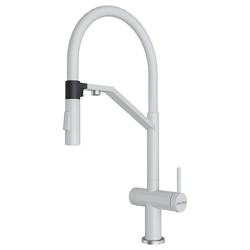 Смеситель для кухни Paulmark ZENDER Ze213155-WH белый матовый Смеситель для кухни Paulmark ZENDER Ze213155-WH белый матовый