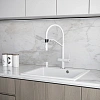 Смеситель для кухни Paulmark ZENDER Ze213155-WH белый матовый Смеситель для кухни Paulmark ZENDER Ze213155-WH белый матовый