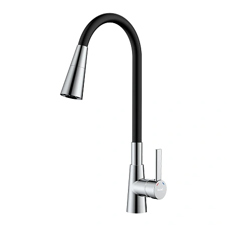 Смеситель для кухни Rossinka (Z35-39-Black) с гибким изливом, черный Смеситель для кухни Rossinka (Z35-39-Black) с гибким изливом, черный