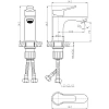 Смеситель для раковины Lemark Siberia (LMF-7012B-GM) графит Смеситель для раковины Lemark Siberia (LMF-7012B-GM) графит