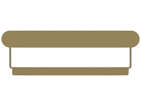 Полка Сунержа ROUND L 260 32-3020-6260 золотой шелк Полка Сунержа ROUND L 260 32-3020-6260 золотой шелк