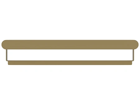 Полка Сунержа ROUND L 460 32-3020-6460 золотой шелк Полка Сунержа ROUND L 460 32-3020-6460 золотой шелк