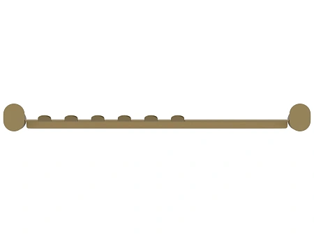 Полка Сунержа ROUND L 460 32-3020-4460 золотой шелк Полка Сунержа ROUND L 460 32-3020-4460 золотой шелк