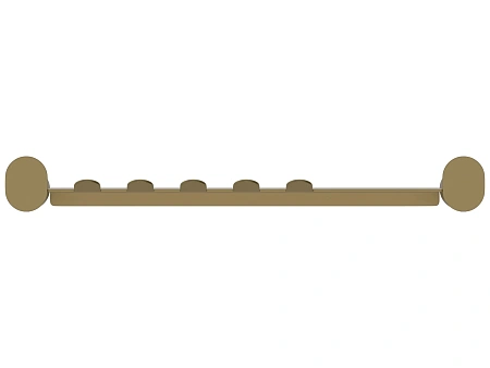 Полка Сунержа ROUND L 360 32-3020-4360 золотой шелк Полка Сунержа ROUND L 360 32-3020-4360 золотой шелк