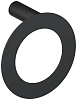 Полотенцедержатель Сунержа ROUND L 180 31-3020-7180 матовый черный