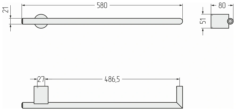 Полотенцесушитель электрический Сунержа Идиллия MASTER 500 31-0857-0500 матовый черный — Изображение 5