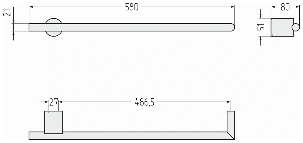 Полотенцесушитель электрический Сунержа Идиллия PLUS 500 31-0858-0500 матовый черный — Изображение 5