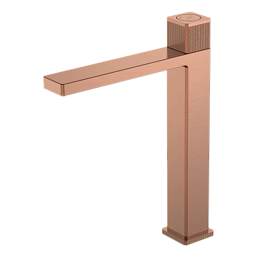 Смеситель для раковины Boheme QUAD 159/2-CB автоматический, Copper Brushed