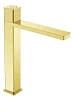 Смеситель для раковины Boheme QUAD 159/2-G автоматический, GOLD
