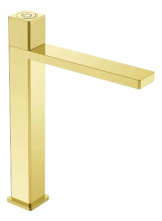Смеситель для раковины Boheme QUAD 159/2-G автоматический, GOLD
