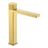 Смеситель для раковины Boheme QUAD 159/2-MG автоматический, MATT GOLD