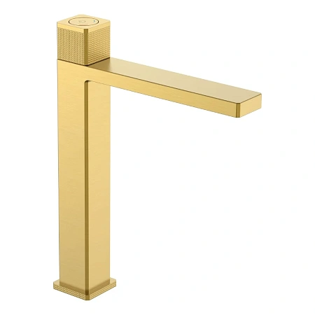 Смеситель для раковины Boheme QUAD 159/2-MG автоматический, MATT GOLD
