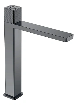 Смеситель для раковины Boheme QUAD 159/2-SGM автоматический, SHINE GUN METAL