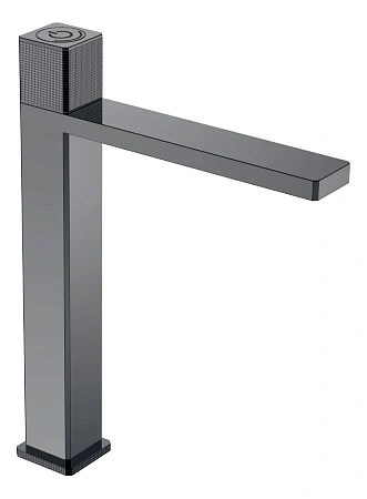 Смеситель для раковины Boheme QUAD 159/2-SGM автоматический, SHINE GUN METAL