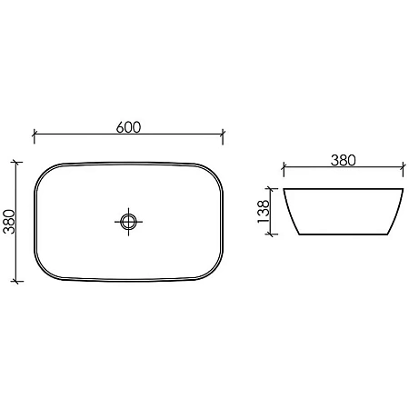 Раковина Ceramica Nova ELEMENT CN6049 белый накладная Раковина Ceramica Nova ELEMENT CN6049 белый накладная