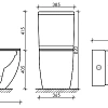 Бачок для унитаза Ceramica Nova METROPOL Rimless CN4001-TMB черный матовый Бачок для унитаза Ceramica Nova METROPOL Rimless CN4001-TMB черный матовый
