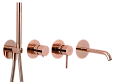 Смеситель для ванны Remer X Style X96S03ROXXRL, медь глянцевая Смеситель для ванны Remer X Style X96S03ROXXRL, медь глянцевая
