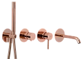 Смеситель для ванны Remer X Style X96S03ROXXRL, медь глянцевая Смеситель для ванны Remer X Style X96S03ROXXRL, медь глянцевая