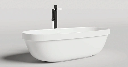 Ванна отдельностоящая Salini GRECA IN 180x80 104821M из искусственого камня S-Stone Ванна отдельностоящая Salini GRECA IN 180x80 104821M из искусственого камня S-Stone