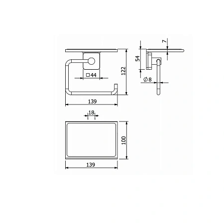 Держатель туалетной бумаги Kludi VELA S 2597105 хром Держатель туалетной бумаги Kludi VELA S 2597105 хром