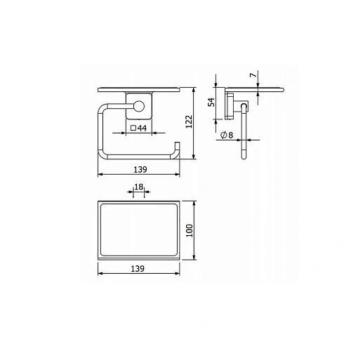Держатель туалетной бумаги Kludi VELA S 25971N0 брашированное золото Держатель туалетной бумаги Kludi VELA S 25971N0 брашированное золото