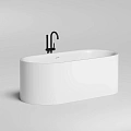 Ванна отдельностоящая Salini PERLA 170x80 1049201MF покраска по RAL полностью S-Stone Ванна отдельностоящая Salini PERLA 170x80 1049201MF покраска по RAL полностью S-Stone