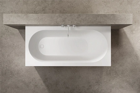 Ванна из искусственного камня Vincea Solid Surface VBT-8SB1-1500, 1500x750x471, белая матовая Ванна из искусственного камня Vincea Solid Surface VBT-8SB1-1500, 1500x750x471, белая матовая