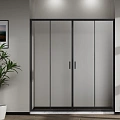 Душевая дверь Vincea City VDS-5CT2170CLB 1700, черный, стекло прозрачное Душевая дверь Vincea City VDS-5CT2170CLB 1700, черный, стекло прозрачное
